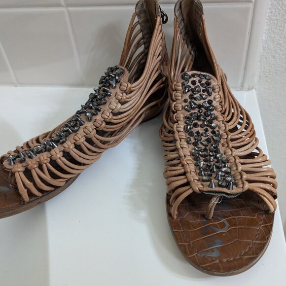 Sam Edelman Dahlia Embellished Gladiator Sandals - Size 8M - Picture 2 of 11